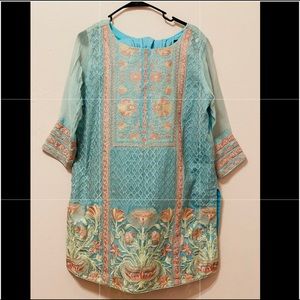 Pakistani kurta/ kurti suit. Needle impressions